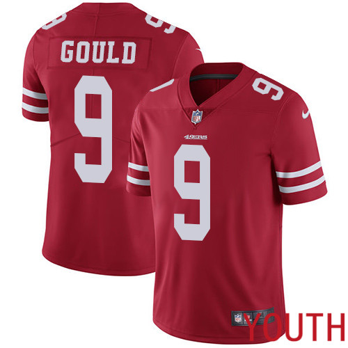 San Francisco 49ers Limited Red Youth Robbie Gould Home NFL Jersey #9 Vapor Untouchable
